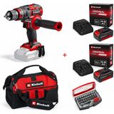 Einhell Tp- CD 18/80 Li I Bl Akülü Solo Darbeli Matkap + 2 x 4 Ah Starter Kit Akü + Kwb 32 Parça Bits Uç + Kumaş Çanta