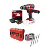 Einhell TP-CD 18/80Li BL Akülü Vidalama (4Ah StarterKit, 4Pcs Fayans Delici Bits ve Çanta)