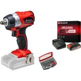 Einhell TP-CW 18 Li BL, Akülü Kömürsüz Darbeli Somun Sıkma Seti (2,5 Ah Akü ve Şarj Cihazı, 32 Parça Uç Seti Dahildir)