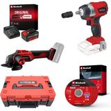 Einhell Tp-Cw 18 Li Bl + Axxio 18/115 Akülü Somun Sıkma Ve Taşlama Seti (4,0 Ah Akü Ve Şarj Cihazı,