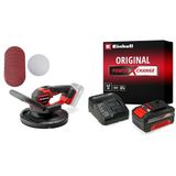 Einhell TP-DWS 18/225 Li BL - Solo, Akülü Alçıpan Zımpara + Einhell 18V 4,0 Ah PXC Starter Kit, Akü & Şarj Cihazı