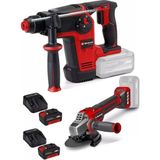 Einhell Tp-Hd 18/26 Li Bl Akülü Pnömatik Matkap Tp-Ag 18/125 Q Ce Avuç Taşlama 2X4.0ah Akülü Kömürsüz Set