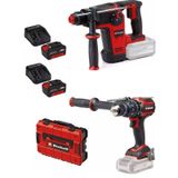 Einhell TP-HD 18/26 Li BL Kırıcı Delici Matkap TP-CD 18/120 Li-i BL Darbeli Vidalama Makinesi 2x4 Ah Akülü Set