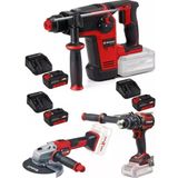 Einhell Tp-Hd 18/26 Li Bl Tp-Cd 18/120 Li-İ Matkap Axxio 18/150 Avuç Taşlama 3X4.0ah Akülü Kömürsüz Set