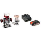 Einhell TP-RO 18 Set Li BL - Solo, Kömürsüz Akülü Dik & Kenar Freze Set ve Einhell 18V 2,5 Ah PXC Starter Kit (Başlangıç Seti)