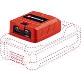Einhell USB Power Bank TC-CP 18 Li USB A/C-Solo 4514148 | PXC | 18 V | akıllı telefonlar, tabletler ve diğer cihazlar için taşınabilir şarj | 1x USB-A | 1x USB-C | akü hariç