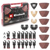 Einhell XXL-CASE 70 Parça Multitool Aksesuar Set 49708170 | BiM/CrV/HCS/HM testere bıçakları | HM üçgen raspası | üçgen zımpara tabanı | zımpara kağıtları | Dremel adaptörü