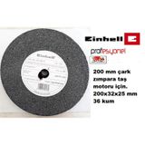 EİNHELL ZIMPARA TAŞLAMA TAŞI ÇARK TAŞI 200X32X25 MM 36 KUM 200 MM