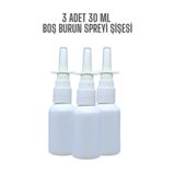 EinNatur 3 adet boş burun spreyi şişesi, pp, 30 cc