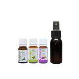 Einnatur Limon okaliptüs (Eucalyptus citriodora), Çay ağacı, Lavanta uçucu yağı, spreyli şişe