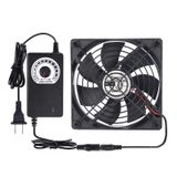 Eiovnur Bilgisayar Fan AC Fiş ile, Değişken Hız 120mm AC Fan 110 V 120 220 240 Teraryum Alıcı Amplifikatör Xbox DVR Bileşen Soğutma