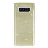 Eiroo Silvery Samsung Galaxy Note 8 Simli Gold Silikon Kılıf
