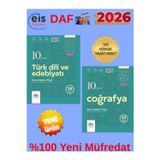 Eis Yayınları 2026 Daf 10.Sınıf Türk Dili Edebiyatı-Coğrafya Ders Anlatım Föyü(Konu Anlatım)+ Kalem
