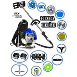 Eisenn Alman Dual Rider 52 Pro Sırt Tırpan+ Akrobat Çapalama + Toprak Eşeleme 14 Parça Full Set