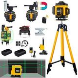 eısenn Eisenn 16 Köşe 360 Derece 2 Akülü Artı Lazer Terazi Distomat Kumandalı Mıknatıslı + 1.5 Mt Tripod Ayak 45 Mt Menzil Yeşil Çizgi