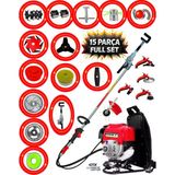Eisenn Eısenn Bc 520 12 Parça Sırt Tırpan + Çapalama Aparatları + Zeytin Toplama Aparatı