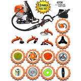 EISENN Eısenn German 11 Parça Full Set Ms 9300 Sırt Tipi Ot Çim Çalı Biçme Tırpan Makinası Isınmaz Motor