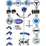 EISENN Eısenn German 15 In 1 Full Set Hediyeli G-tec Pro Yan Tipi Ot Çim Çalı Biçme Tırpanı Toprak Eşeleme Akrobat Çapa