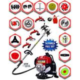 eısenn EISENN German ECH 500 14 Parça Full Set Sırt Tipi Ot Çim Biçme Tırpanı+Toprak Eşeleme+Akrobat Çapa Aparatı