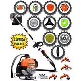 eısenn Eisenn German Estt-11 Parça Full Set Sırt Tipi 20 HPX Benzinli Motorlu Ot Çalı Tırpanı Çim Biçme Makinesi