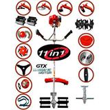 eısenn Eisenn Iwerety 11 in 1 Magnatec Motor 4x4 Yan Tırpan Full Aparatlı 20 HPX Benzinli Motorlu Ot Çalı Çim Biçme Makinası