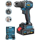 eısenn Eisenn Revolution 013 Blue Yeni Nesil Kömürsüz Motor 21 V 4 Amp Vidalama Matkap + Usta Set Hediyeli