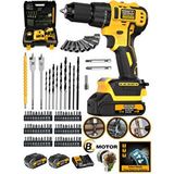eısenn Eisenn S-coupe 013-Yellow Fırçasız Yeni Nesil Motor Çift Akülü Darbeli Matkap Vidalama + 82 Pcs Set Hediyeli