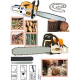 Eisenn German Prosaw Ms 8800 Benzinli Ağaç Motoru Odun Kesim Hızar Bıçkı Budama Makinesi