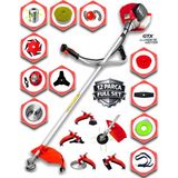 Eısenn German Vtec 900 Seri 12 Parça Setli Yan Tipi Tırpan Benzinli Motorlu Ot Çalı Çim Biçme Makinesi