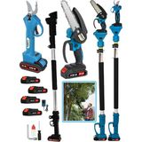 Eisenn Germany 2400 Wf Blue 4 Adet Akülü Super Bağ Makası+Dal Budama+2.7 mt Teleskop Hediye Brushles Motor
