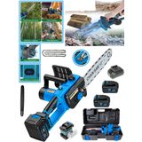 Eisenn Germany Bluer 32 Cm E-3445 Bl Motor Yağ Pompalı Çift Akü 10 Pilli Dal Budama Testere Makinası