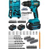Eisenn Germany Spider 027 Blue Eco 258 Vf Kömürsüz 2 Akülü Vidalama 86 Parça Matkap