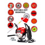 EISEnn Germany SRT-11 KRIEGER Sırt Tipi Benzinli Ot Çalı Çim Biçme Tırpanı+ 11 PCS Full Set Hali Yıkamalı