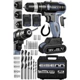 Eisenn Germany Technology Grey Bl Fırçasız Motor 58 V 8 Ah Yeni Nesil Samsung Çift Akülü Vidalama + Set