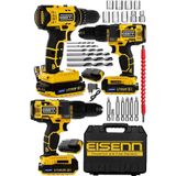 Eisenn Germany Technology S - Matıc 58 V 6 Ah Bakır Şanzıman Çit Akülü Prof Vidalama Matkap Yardımcı Setli