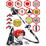 Eisenn Germnay 11 In 1 Otomatic Şanzuman X-Torq 20 Hp Dc Motor Turbo Benzinli Sırt Tipi Ot Biçme Tırpan