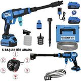Eisenn Yüksek Basınçlı Şarjlı Çift Akülü Oto Araç Bahçe Yıkama Ve Temizleme Makinesi