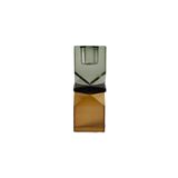 Eja International Kristal Mum Tutucu, Sarı/Yeşil 11X4X4 Cm
