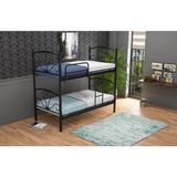 Ejder Metal Ranza 90X190 Genç Çocuk Yatak Odası Metal Ranza ve Karyola (Yataksız) E - 90 x 190 cm - Siyah