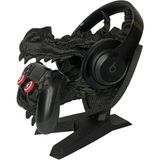 Ejderha Başı Playstation 5 Kol Tutucu Kulaklık Standı Ps5 Joystick Standı(Stand ve Duvara Monte)