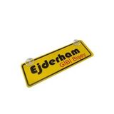 Ejderham Gibi Bişey Yazılı Sarı Dekor Plaka Vantuzlu Cam Süsü 22x7.5cm EGB2