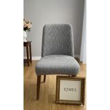 EJMEL 1 Adet Dokuma jakar Oval Sandalye Kılıfı. Retro Sandalye Örtüsü lastikli, esnek, su yolu desen