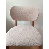 Ejmel A Kalite Elma Sandalye Kılıfı Bohem Sandalye Kılıfı Esnek Kumaş Lastikli Model Alt-Üst 2 Parça - 50 x 52 cm - Vizon