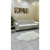 Ejmel Kadife Lastikli Koltuk Örtüsü Kanepe Kılıfı Çekyat Örtüsü Esnek - 230 x 180 cm - Krem