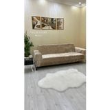 Ejmel Kadife Lastikli Koltuk Örtüsü Kanepe Kılıfı Çekyat Örtüsü Esnek - 230 x 180 cm - Vizon