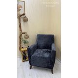 Ejmel Kadife Lastikli Koltuk Örtüsü Kanepe Kılıfı Çekyat Örtüsü Esnek - 60 x 90 cm - Antrasit