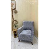 Ejmel Kadife Lastikli Koltuk Örtüsü Kanepe Kılıfı Çekyat Örtüsü Esnek - 60 x 90 cm - Koyu Gri