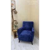 Ejmel Kadife Lastikli Koltuk Örtüsü Kanepe Kılıfı Çekyat Örtüsü Esnek - 60 x 90 cm - Petrol Mavi