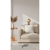 EJMEL Lüks Dokulu Modern Siyah peluş kırlent kılıfı Dekoratif Yastık Kılıfı 45x45 tüylü 1li