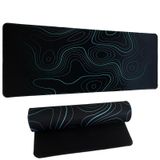 EJOEXQU Büyük Fare Altlığı, Dikişli Kenarlı Büyük Oyun Mouse'u, Su Geçirmez Kaymaz Kauçuk Taban, Bilgisayar Mouse Pad XL, Ofis ve Ev için Dizüstü Bilgisayar Büyük Fare Altlığı, Siyah-04 (35,4 x 15,7 inç)